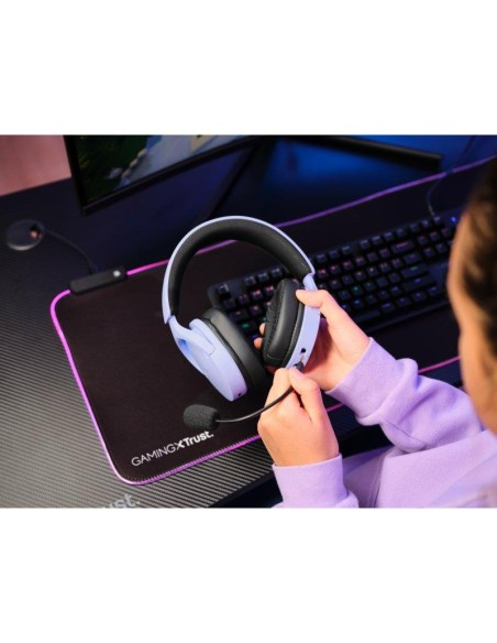 AURICULARES + MICROFONO TRUST GAMING RGB GXT 491P FAYZO HEADSET WIRELESS