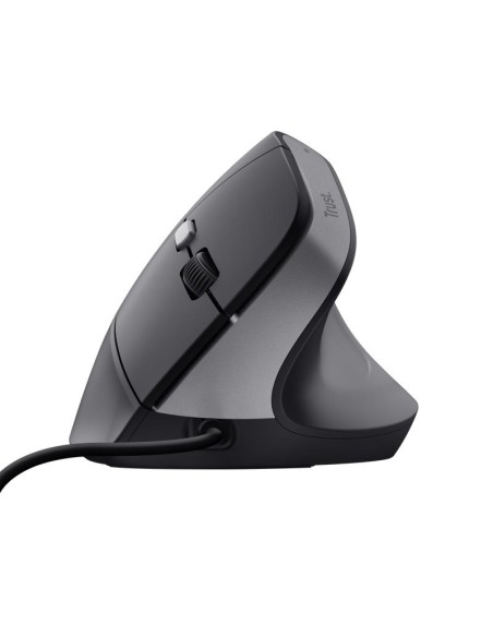 RATON TRUST BAYO II ERGONOMICO 2400 DPI USB BLACK