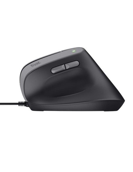 RATON TRUST BAYO II ERGONOMICO 2400 DPI USB BLACK