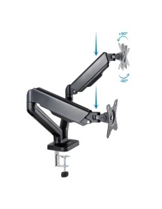 SOPORTE DE MESA TV/MONITOR TOOQ DB5132TNR-B 17-32 2 BRAZOS ASISTIDO BLACK 2