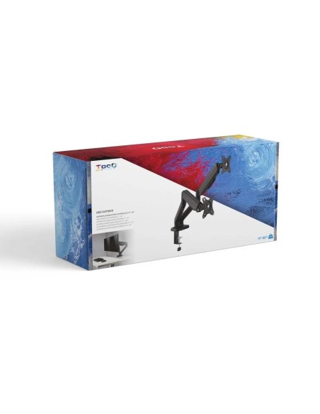 SOPORTE DE MESA TV/MONITOR TOOQ DB5132TNR-B 17-32 2 BRAZOS ASISTIDO BLACK
