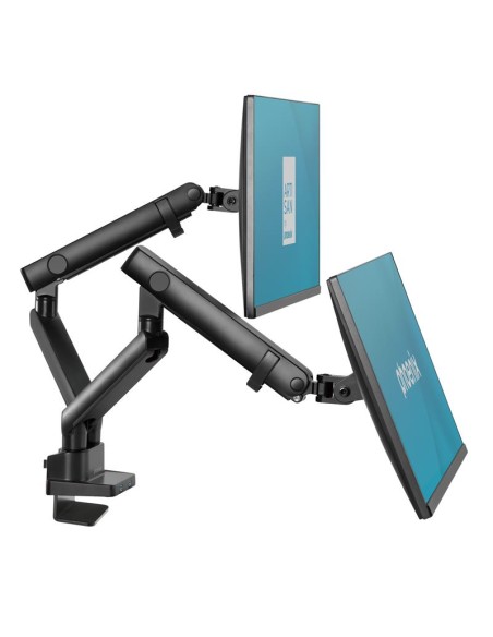 SOPORTE DE MESA TV/MONITOR PHOENIX 17-32 2 BRAZOS USB RESORTE GAS BLACK
