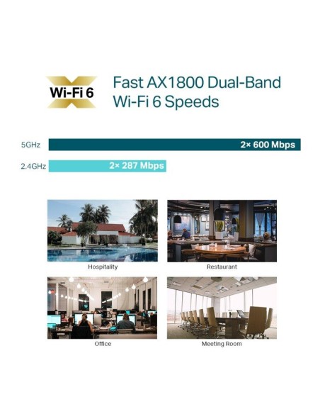 ACCESS POINT TP-LINK EAP613 AX1800 DUALBAND WIFI 6 INTERIOR POE+