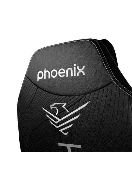 SILLA GAMING PHOENIX CUERO MONARCH TALLA R BLACK