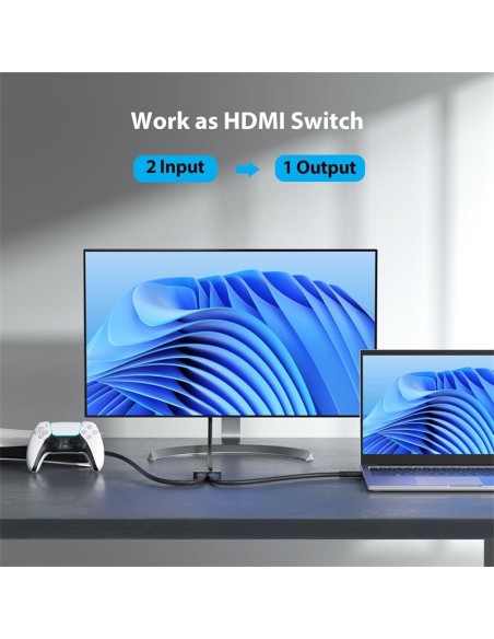 CONMUTADOR VENTION HDMI/H - X2 HDMI/H BIDIRECCIONAL