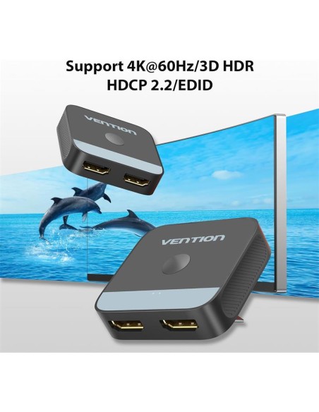CONMUTADOR VENTION HDMI/H - X2 HDMI/H BIDIRECCIONAL