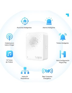 HUB CON SIRENA TIMBRE TP-LINK TAPO H100 2