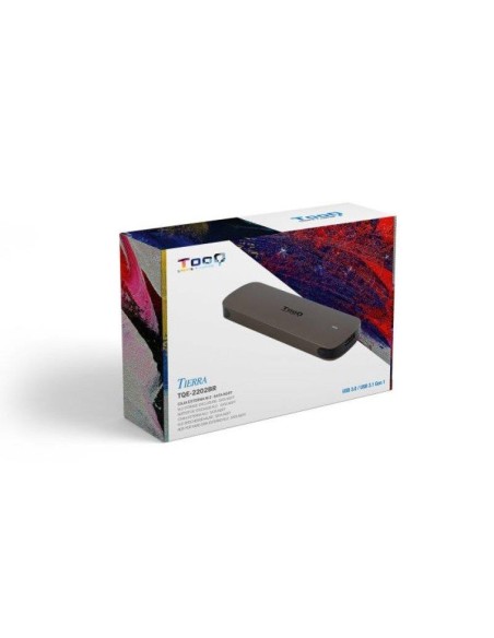 CAJA EXTERNA TOOQ ALUMINIO SSD M.2 CCS USB 3.1 BROWN
