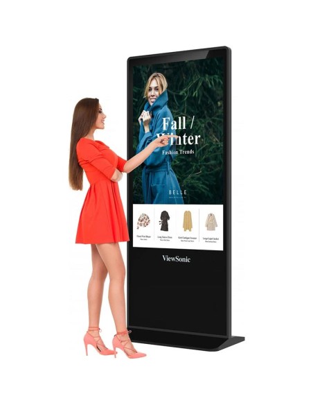 MONITOR DISPLAY PUBLICITARIO VIEWSONIC 55 TACTIL 4K 16GB ANDROID 8.0