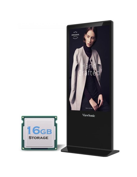 MONITOR DISPLAY PUBLICITARIO VIEWSONIC 55 TACTIL 4K 16GB ANDROID 8.0