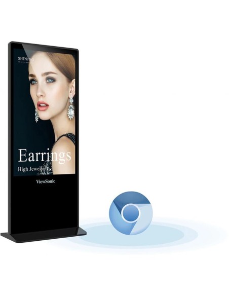 MONITOR DISPLAY PUBLICITARIO VIEWSONIC 55 TACTIL 4K 16GB ANDROID 8.0