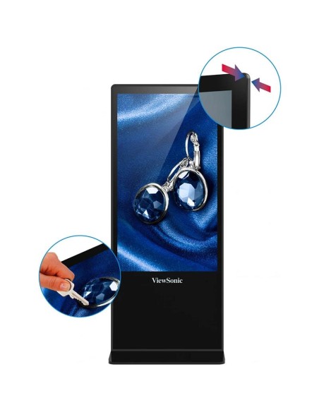MONITOR DISPLAY PUBLICITARIO VIEWSONIC 55 TACTIL 4K 16GB ANDROID 8.0