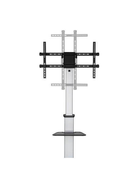 SOPORTE TV MONITOR AISENS SUELO CON RUEDAS 37-86 50KG BLACK/SILVER
