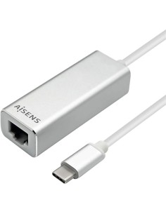 ADAPTADOR AISENS USB-C - ETHERNET RJ45 GIGABIT + 3XUSB 3.0 15CM SILVER