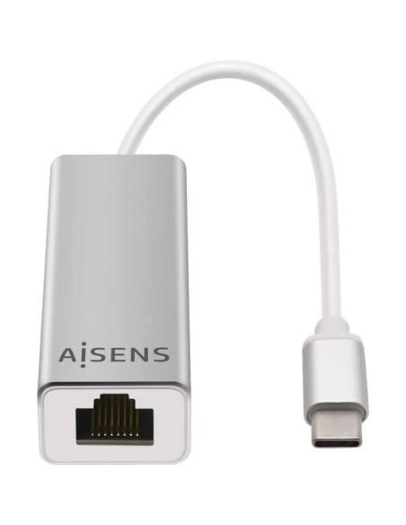 ADAPTADOR AISENS USB-C - ETHERNET RJ45 GIGABIT + 3XUSB 3.0 15CM SILVER