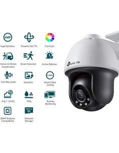 CAMARA IP TP-LINK VIGI PT 4MP 4MM IR 30M IP66 POE 2