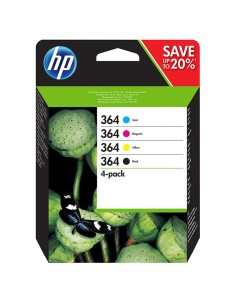 TINTA HP 364 N9J73AE PACK 4 COLORES