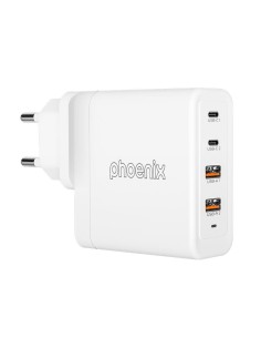CARGADOR PHOENIX 100W SMARTPHONE/PORTATIL/TABLET 2X USB-A + 2X USB-C 2