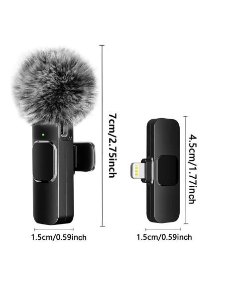MICROFONO RECEPTOR ONEWAY USB C LAVALIER MICROFONO PINZA WIRELESS