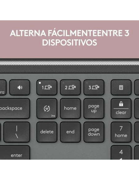 TECLADO + RATON LOGITECH MK950 SIGNATURE SLIM BUSINESS WIRELESS BT BLACK