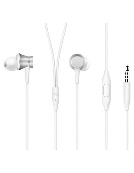AURICULARES + MICROFONO XIAOMI MI IN EAR BASIC JACK 3.5 SILVER