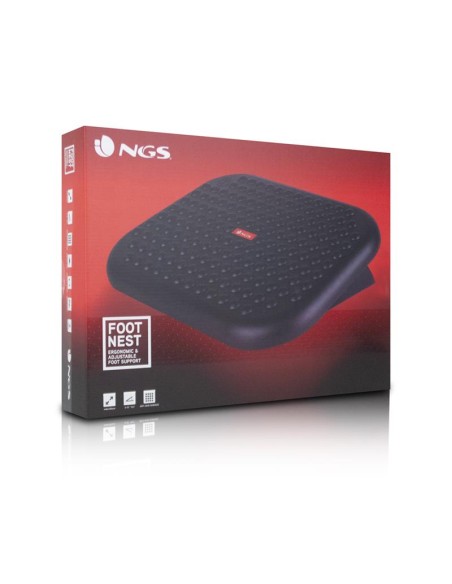 REPOSAPIES ERGONOMICO NGS FOOTNEST BLACK