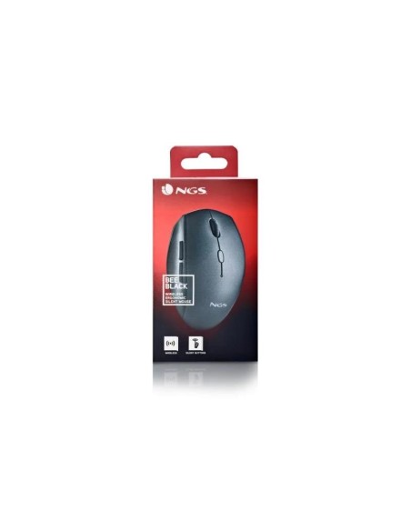 RATON NGS BEE BLACK ERGONOMICO WIRELESS SILENT BLACK