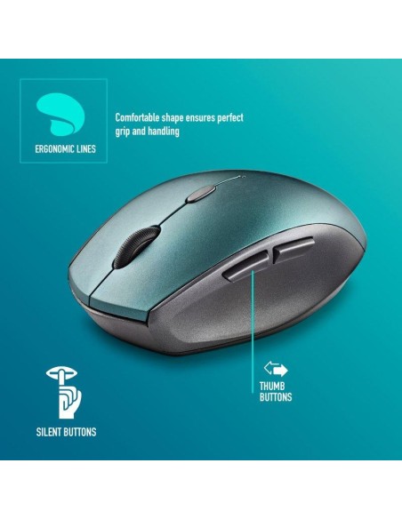 RATON NGS BEE BLUE ERGONOMICO WIRELESS SILENT BLUE