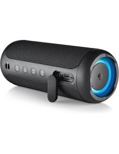 ALTAVOCES NGS ROLLER FURIA 2 RGB PORTATIL WATERPROOF IPX7/BT/USB/AUX BLACK