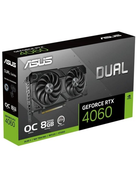 TARJETA DE VIDEO NVIDIA ASUS RTX4060 DUAL OC EDITION 8GB GDRR6 PCIE 4.0