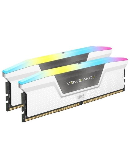MEMORIA RAM 32GB (2X16GB) CORSAIR DDR5 6000MHZ VENGEANCE RGB WHITE