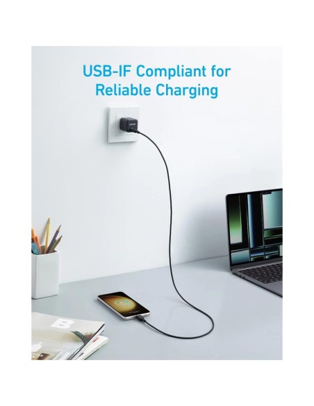 CABLE ANKER 310 USB-C TRENZADO 1.8M 240W BLACK