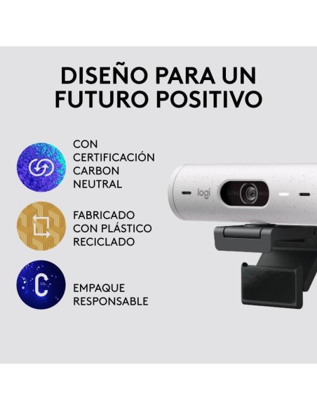 WEBCAM LOGITECH BRIO 500 FHD USB-C WHITE