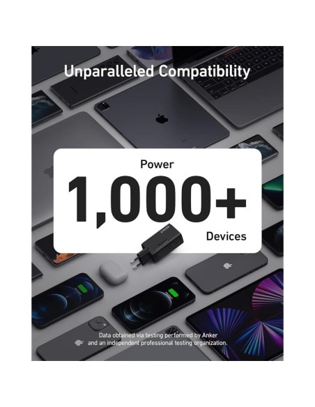 CARGADOR ANKER 735 GANPRIME 65W 2XUSB-C + 1XUSB-A BLACK