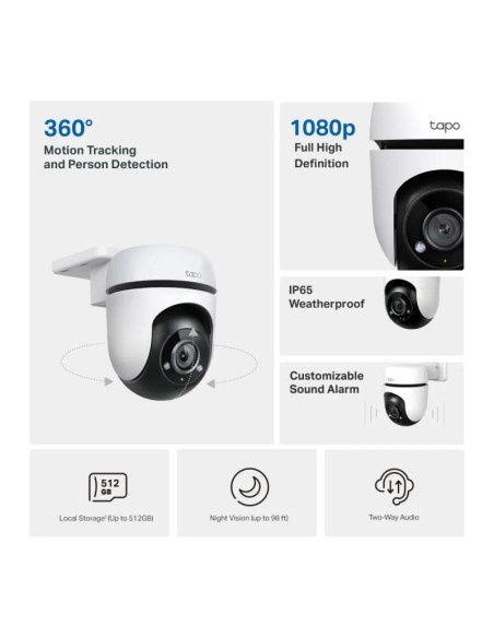CAMARA IP TP-LINK TAPO C40 WIRELESS IP65 EXTERIOR