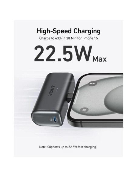 POWERBANK ANKER NANO 5000MAH 22.5W USB-C BLACK