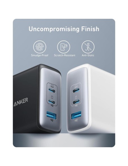 CARGADOR ANKER 736 NANO II 100W FAST CHARGE 3XUSB-C 1X45W+1X30W+1X18W BK