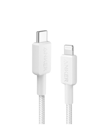 CABLE ANKER 322 USB-C TO LIGHTNING TRENZADO 0.9M 30W WHITE