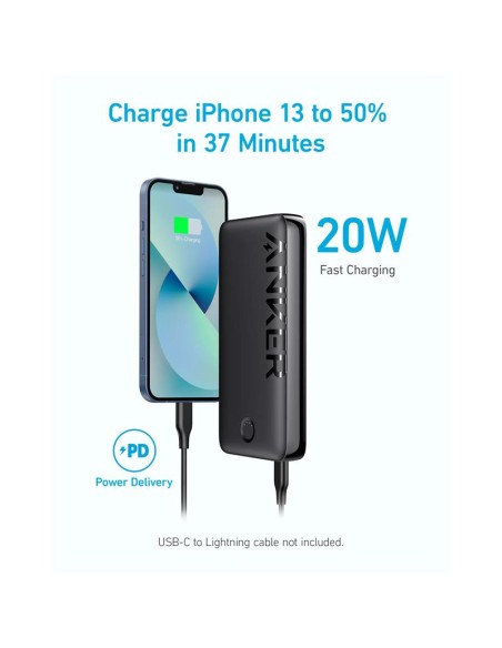 POWERBANK ANKER 335 20000MAH 15W USB-C BLACK