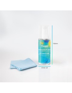 KIT TOOQ SPRAY LIMPIADOR PANTALLA 150ML + PAÑO MICROFIBRA 2
