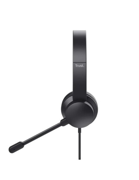 AURICULARES + MICROFONO TRUST HS-201 HEADSET USB BLACK