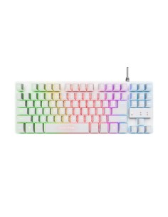 TECLADO TRUST GAMING GXT 833W THADO METALICO USB RGB WHITE 2