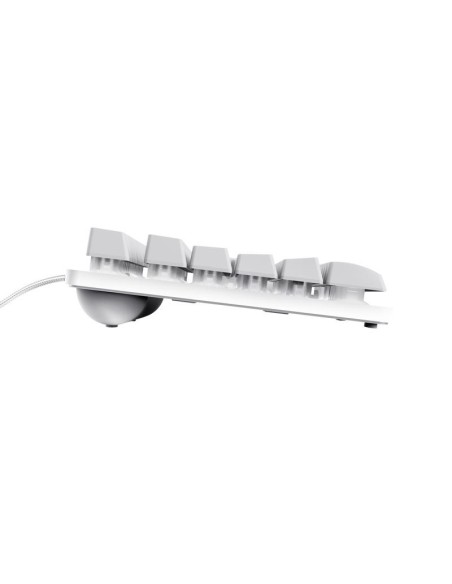 TECLADO TRUST GAMING GXT 833W THADO METALICO USB RGB WHITE