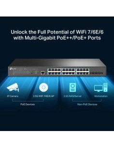 SWITCH TP-LINK 24 PUERTOS POE++ 2.5G TL-SG3428XPP-M2 GESTIONABLE 2