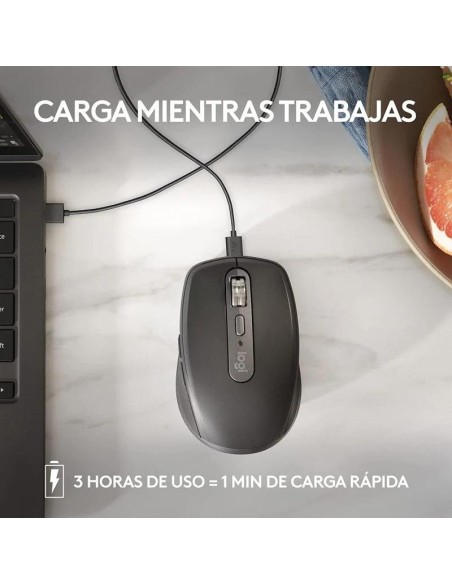 RATON LOGITECH MX ANYWHERE 3S WIRELESS BT 8000DPI 6 BOTONES BLACK