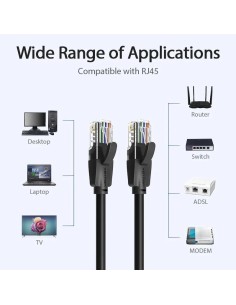 CABLE DE RED CAT.6 UTP 10M VENTION BLACK 2