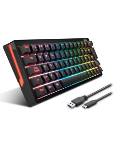 TECLADO GAMING KROM KREATOR MECANICO TKL USB RGB 2