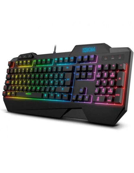 TECLADO + RATON GAMING KROM KRUSHER USB RGB SEMIMECANICO BLACK