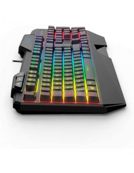 TECLADO + RATON GAMING KROM KRUSHER USB RGB SEMIMECANICO BLACK
