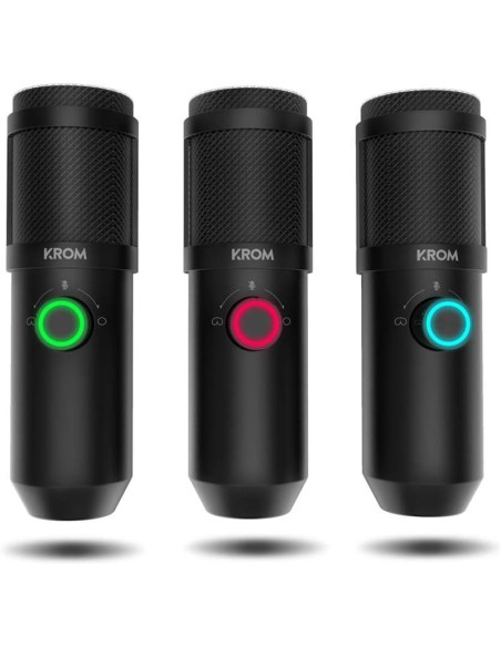MICROFONO KROM KAPSULE PROFESIONAL + BRAZO ARTICULADO + FILTRO ANTIPOP USB